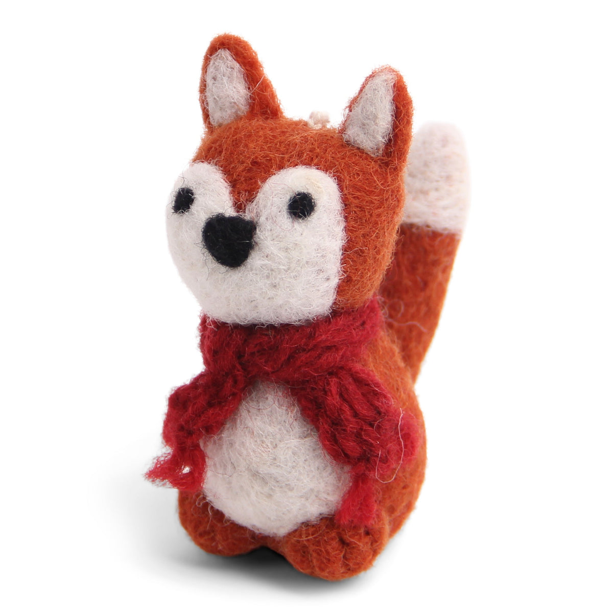 Felt Tree Decoration - Fox with Scarf