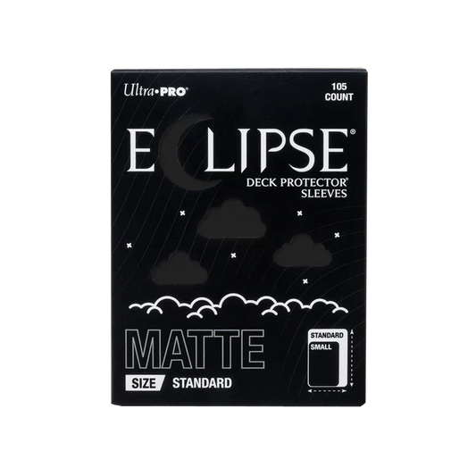 ECLIPSE® Matte Standard DECK PROTECTOR® Sleeves: Jet Black - 105ct