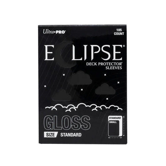 ECLIPSE® Gloss Standard DECK PROTECTOR® Sleeves: Jet Black - 105ct
