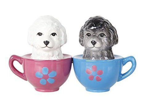 Maltese Puppy Salt & Pepper Shakers