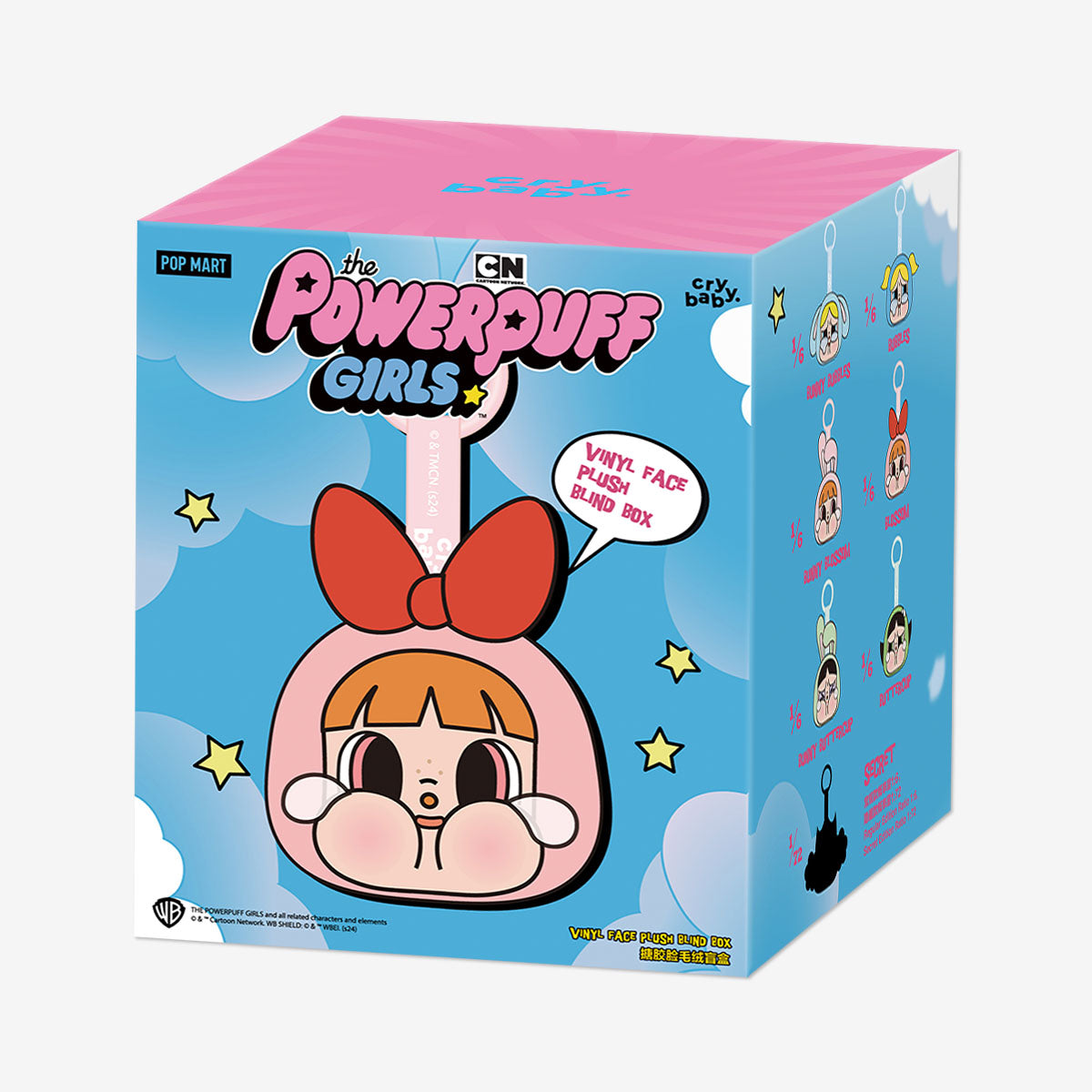 CRYBABY × Powerpuff Girls Series-Vinyl Face Plush Blind Box (1 Blind Box)