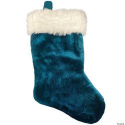 21" Green Santa Christmas Stocking