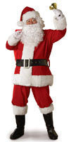 Mens Regal Plush Santa Suit