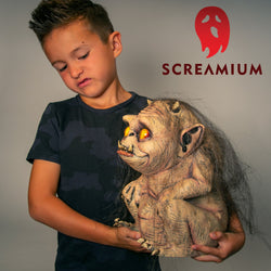 Troglyns RAGAR Prop Scary Gremlin Monster with Stringy Hair Halloween Decoration