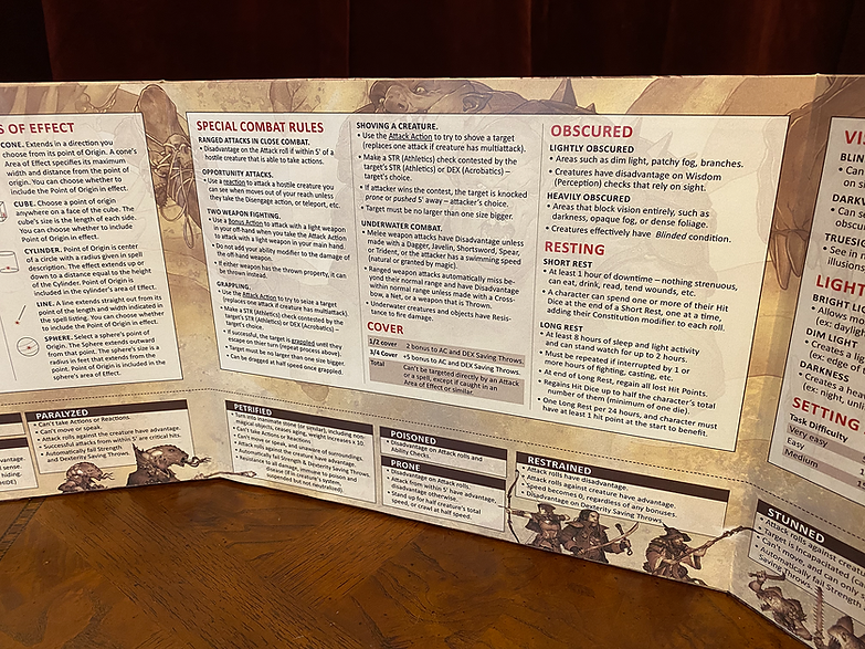 Stat Trackers - Game Master Screen - 5th Ed