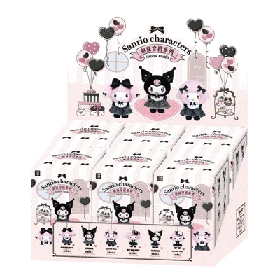 Sanrio Characters Sisters Outfit Vinyl Plush Keychain Blind Box - Official