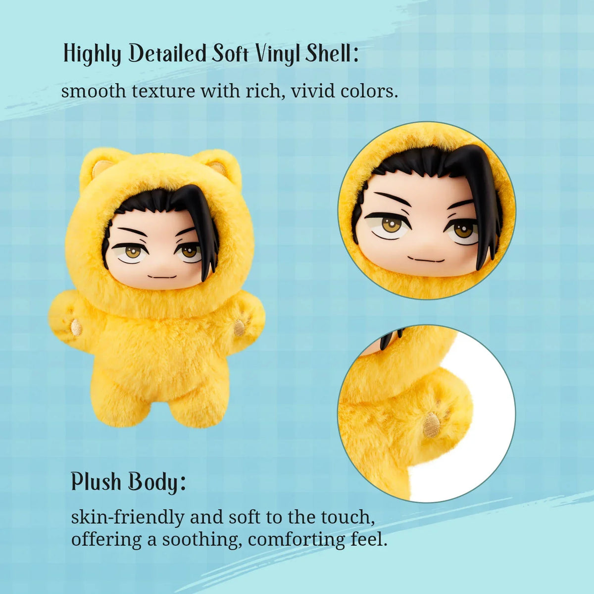 Puremind x Jujutsu Kaisen Cat Ear Plush Series Vinyl Blind Box - Official JJK Collectible