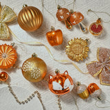(Pre-Order) Woodland Fall Christmas Tree Ornaments Set, 50-Piece Autumn Harvest Ornaments