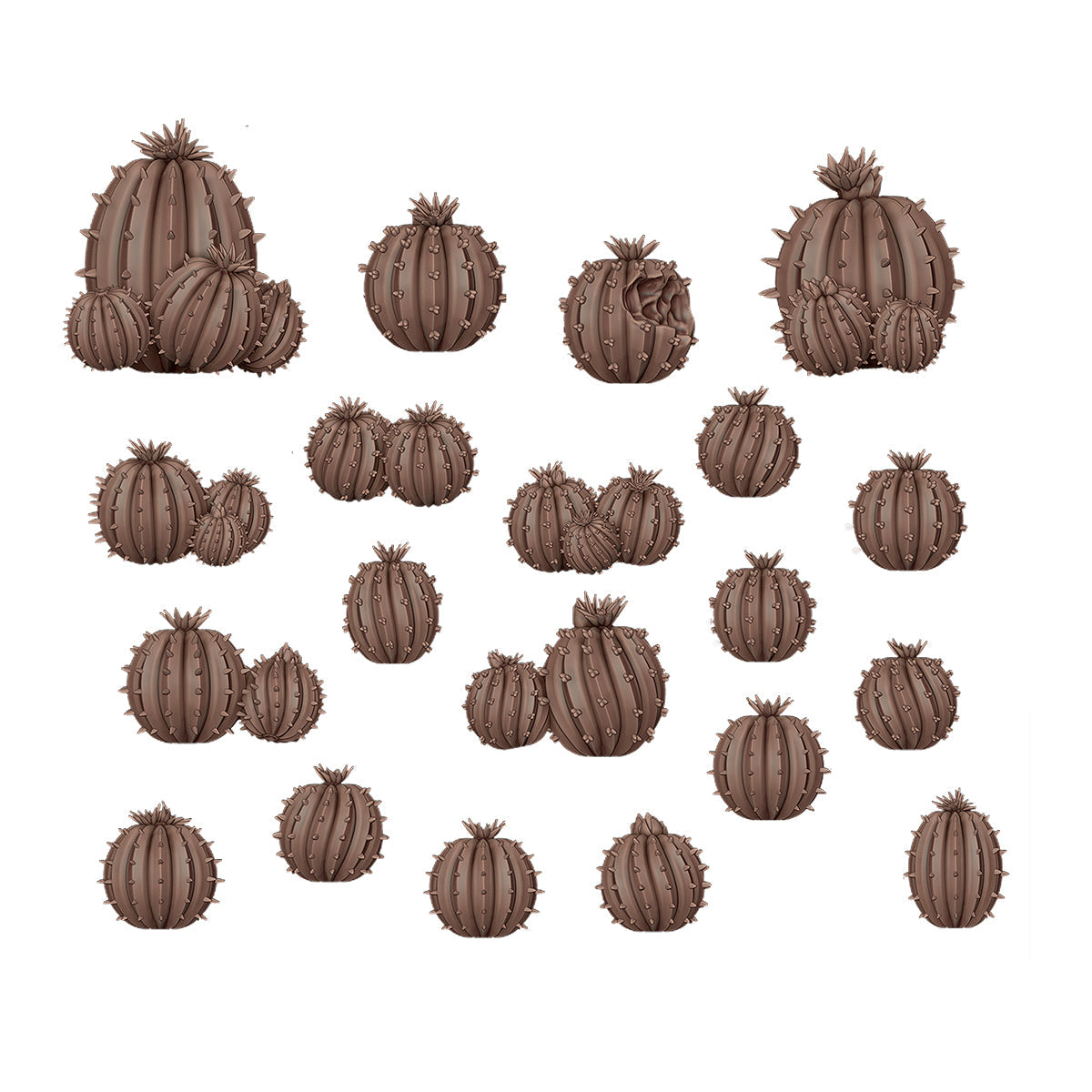 AK Interactive Basing Bits: Cactus Barrel (20 Pieces)