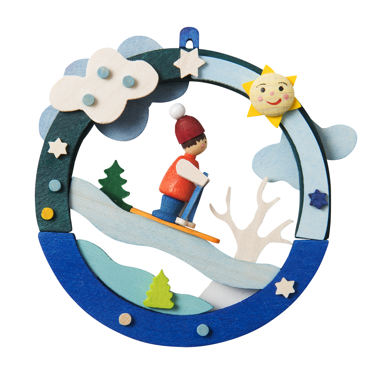 Diorama - Ski Run - Christmas tree decoration