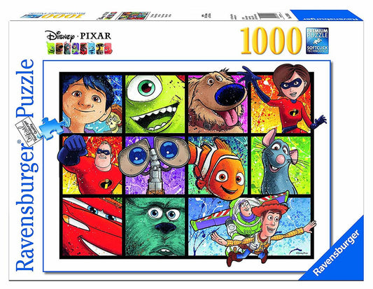Puzzle: Disney Pixar - Splatter Art