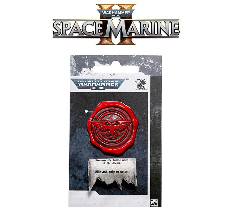Starforged: Purity Seal - Space Marine II Astartes Imperial Aquila Pin+Sticker