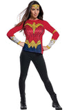 Womens DC Comics Long Sleeve Wonder Woman Costume Top