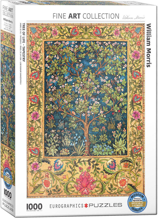 Puzzle: Fine Art Masterpieces - Tree of Life Tapestry by William Morris