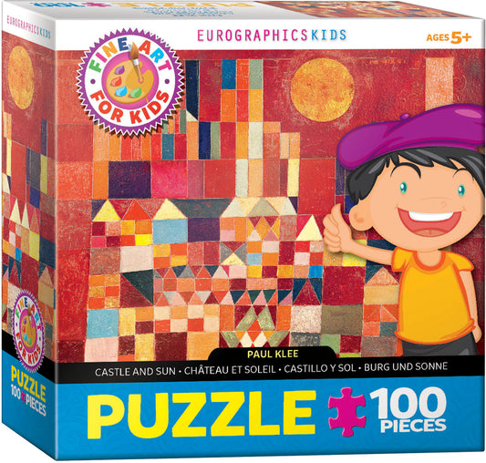 Puzzle: Fine Art For Kids - Castle and Sun by Paul Klee