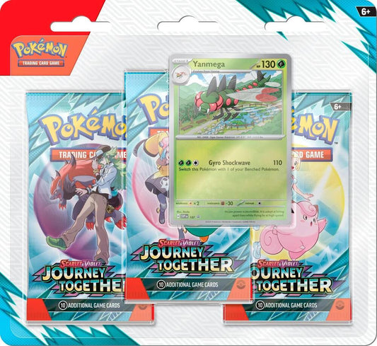 Pokemon: Scarlet & Violet - Journey Together - 3-Booster Blister Pack - Yanmega