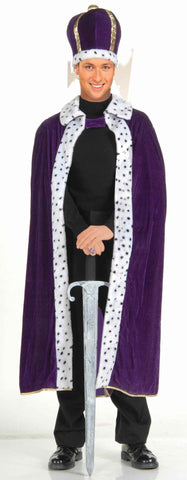 King Halloween Costumes Purple King Costume Adult