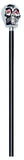 48-Inch Silver Skull Walking Cane Costume Prop Accessory