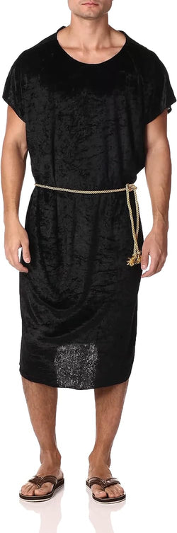 Adults Plus Size Black Pharaoh Viking Roman Tunic