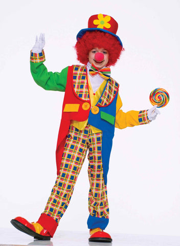 Clown Costumes Childs Deluxe Clown Halloween Costume