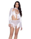 Sequin Fishnet Shrug