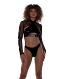 Rebel Rave: Unisex Fishnet Shrug
