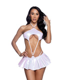 Metallic Iridescent Pleated Skirt