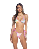 2PC Crushed Velvet Bikini Tie Set