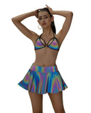 2PC Reflective Bikini Tie Set