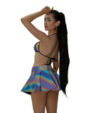 2PC Reflective Bikini Tie Set