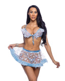 Tie Top with Butterfly & Sequin Trim