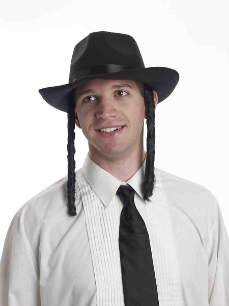 Rabbi Costume Hat with Payes