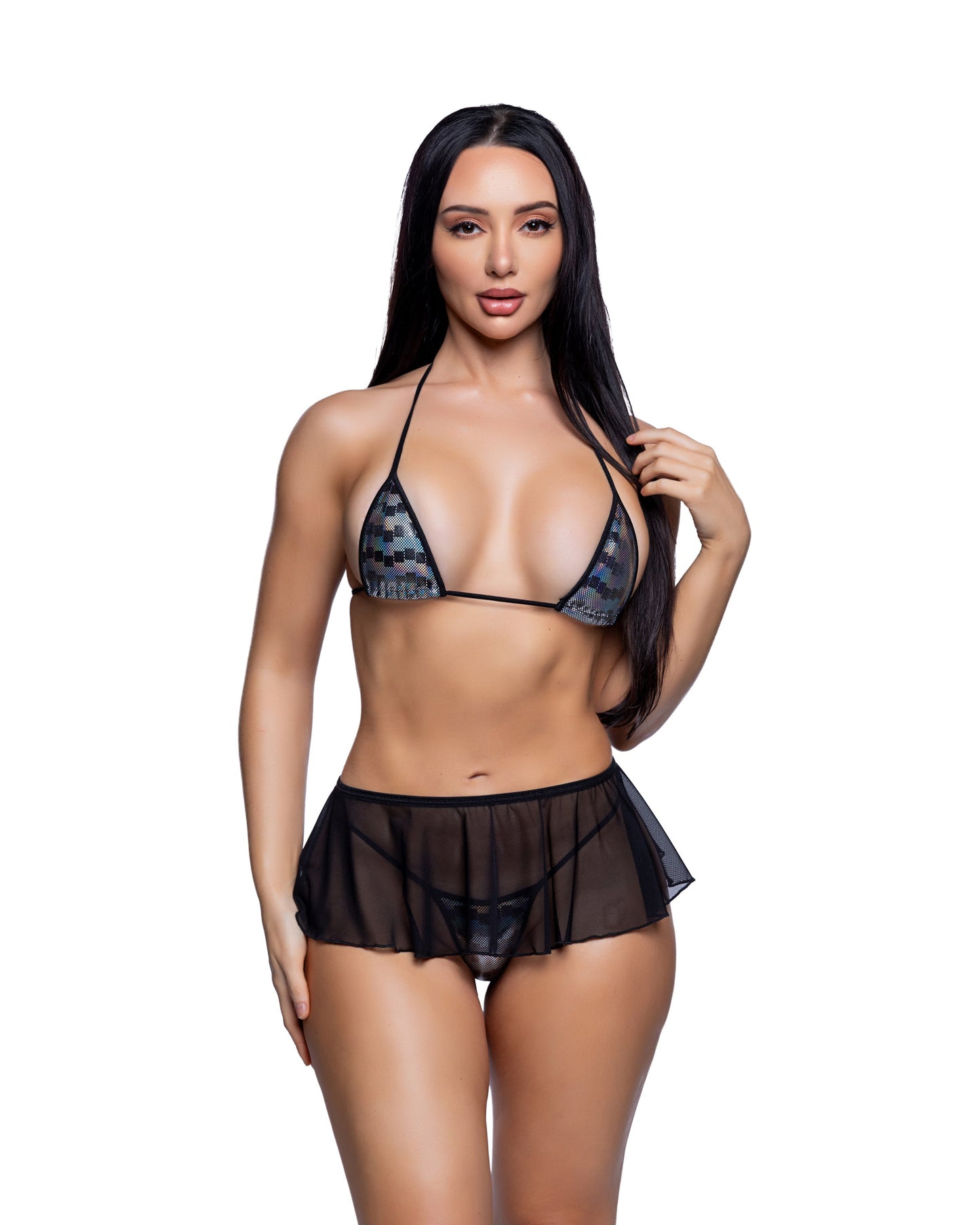 Mesh Flutter Skirt Cover-Up
