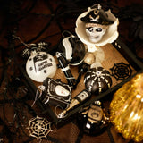 (Pre-Order) Halloween Christmas Tree Ornaments Set, 70-Piece Black & White Gothic Ornaments