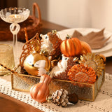 (Pre-Order) Fall Harvest Christmas Tree Ornaments Set, 40-Piece Autumn Woodland Ornaments