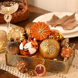 (Pre-Order) Woodland Fall Christmas Tree Ornaments Set, 50-Piece Autumn Harvest Ornaments
