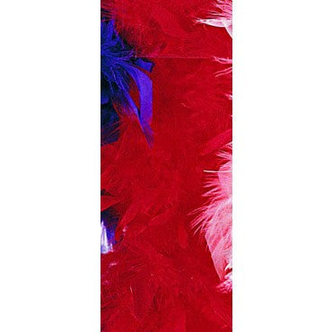 Red Turkey Feather Boa