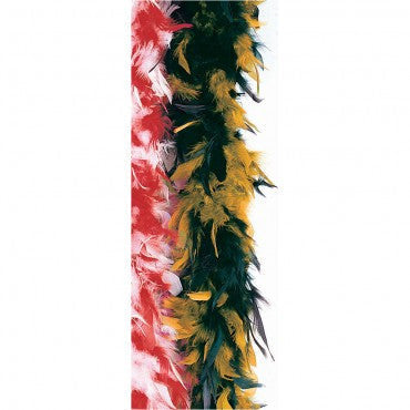 Black & Orange Turkey Feather Boa