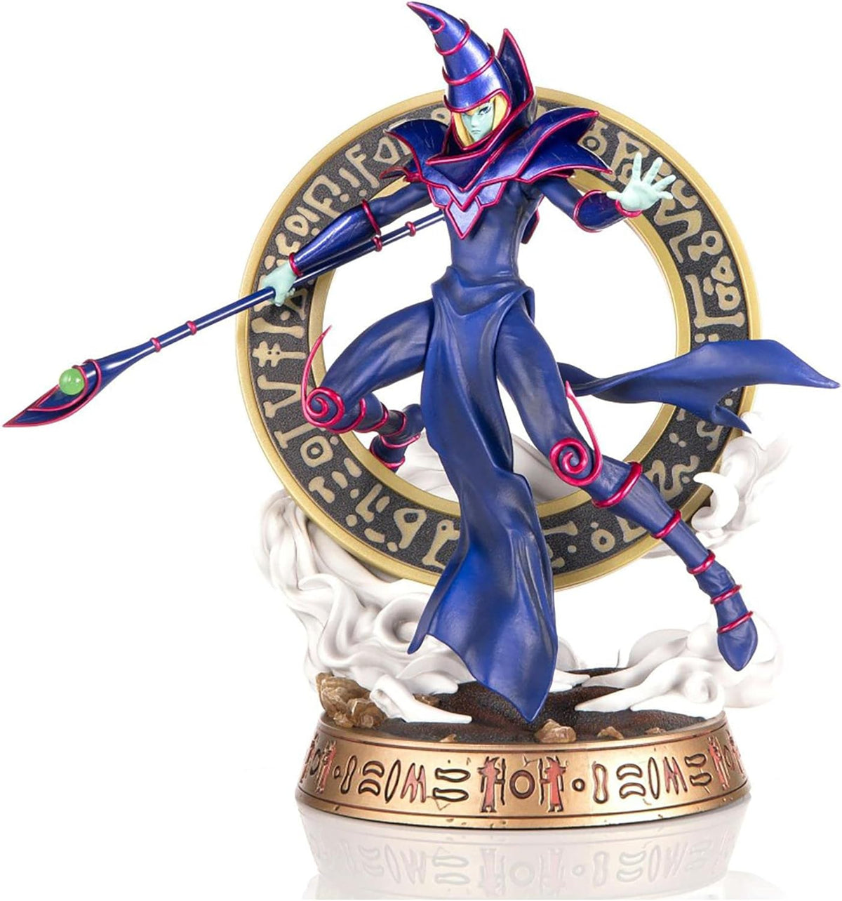 First 4 Figures Yu-Gi-Oh! Dark Magician Statue - Blue Variant PVC Figure 12 Inches