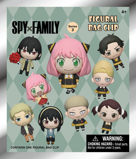Spy x Family 3D Foam Bag Clip Blind Bag - Series 3 | Official Monogram