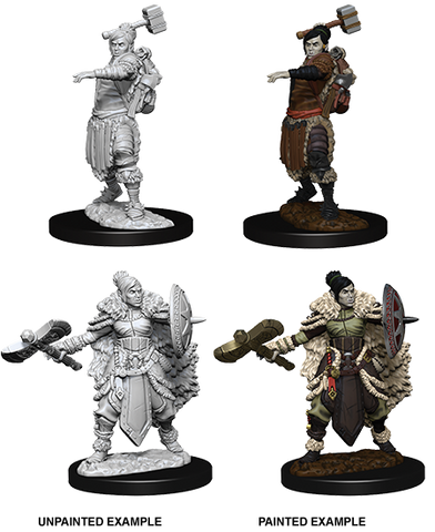 D&D: Nolzur's Marvelous Miniatures - Half-Orc Female Barbarian