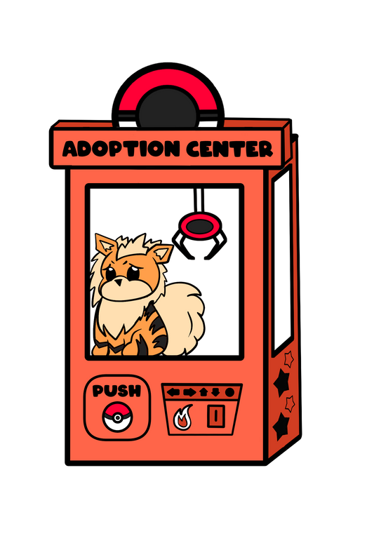 Pokemon: Arcanine Adoption Center Enamel Pin