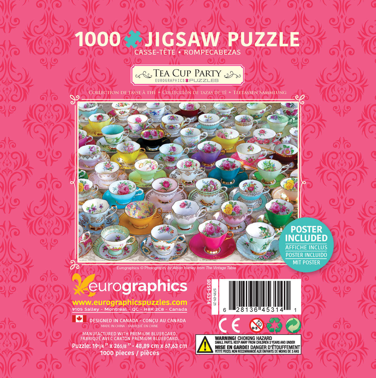 Puzzle: Tea Cup Party Tin