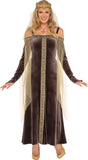 Womens Medieval Lady Grey Costume