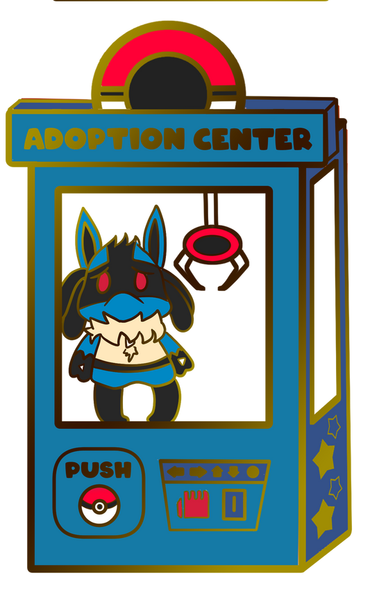 Pokemon: Lucario Adoption Center Enamel Pin