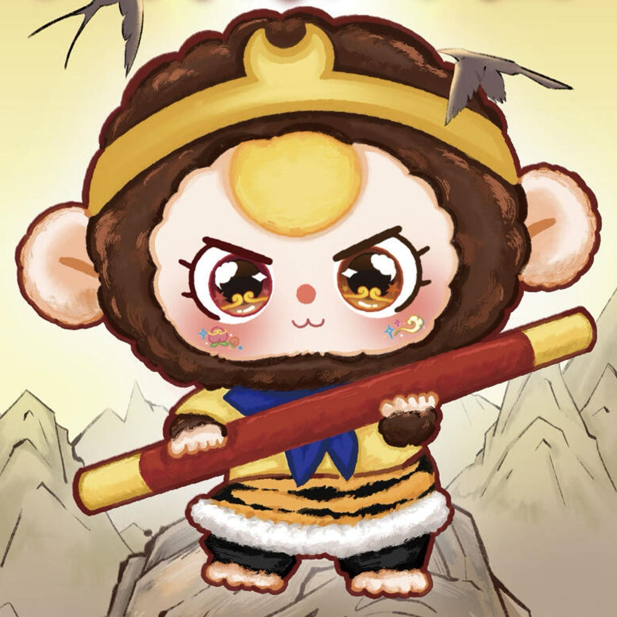 Baby Three Havoc In Heaven Plush Series Blind Box (1 Blind Box)