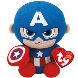 Ty Marvel Beanie Babies: Captain America (Small)