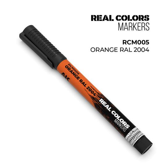 AK Interactive Markers: Real Color Markers - Orange Ral 2004