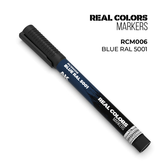 AK Interactive Markers: Real Color Markers - Blue Ral 5001
