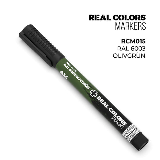 AK Interactive Markers: Real Color Markers - Ral 6003 Olivgrün